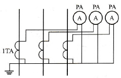 测量电流的二次接线图
