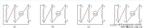 三相异步电动机绕组头和尾的辨别方法