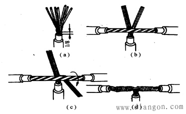 铜芯导线的连接方法图解