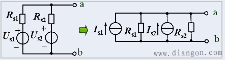 实际电源模型间的等效互换解题规律总结