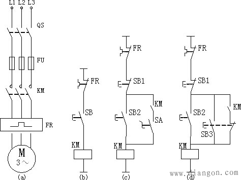 异步电动机plc控制线路图编程实例