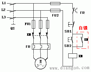 三相异步电动机的连续运行控制电路