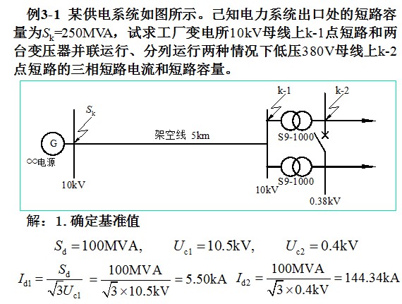 短路电流计算案例解析