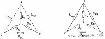 电阻星形和三角形连接的等效变换