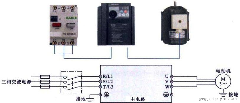 三菱D700型变频器电气接线图解