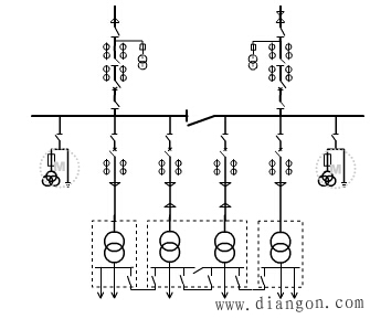 地区变压所电气接线示例