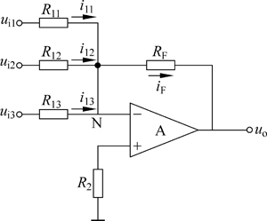 加减运算电路_反相加法运算电路_同相加法运算电路_减法运算电路