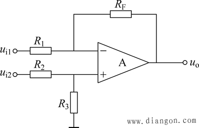 加减运算电路_反相加法运算电路_同相加法运算电路_减法运算电路