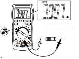 用数字万用表测量电阻方法图解