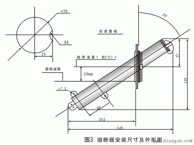 油浸式过载高压熔断器型号与基本参数和安装注意事项