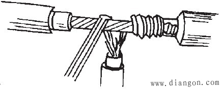 多股铜芯电线T形连接接法图解