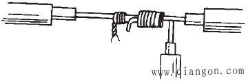铜芯电线T形接头分支绞接法图解