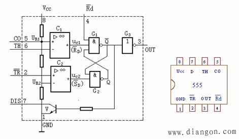 555内部结构_555单稳类电路_555双稳类电路_555无稳类电路_555电路大全