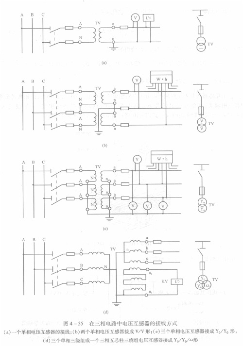 电压互感器接线图及含义