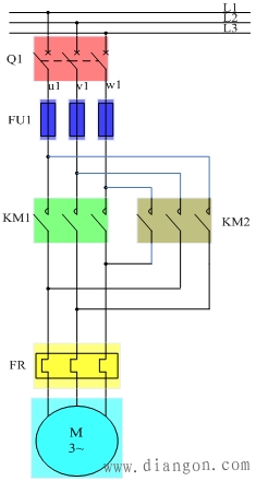 怎么画机床主电动机控制线路图