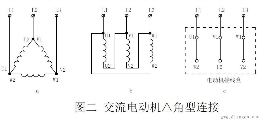 三相异步电动机绕组接线图和首末端判断方法图解