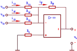 反相加法运算电路图解