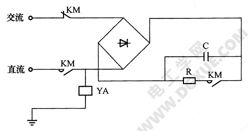 直流电磁铁快速退磁电路
