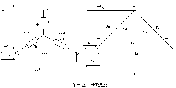 电阻星型联接与三角形联接的等效变换
