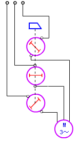 组合开关的结构与符号图和接线图