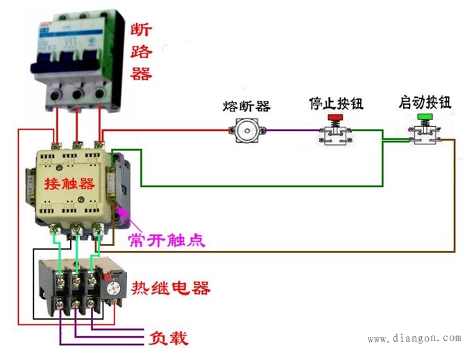 电工最常见电路_电工常见电路接线图_电工最常见电路的实物接线图集