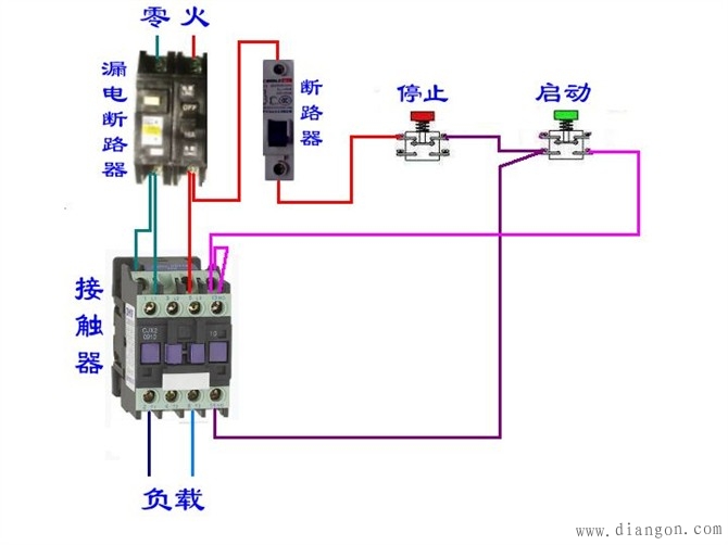 电工最常见电路_电工常见电路接线图_电工最常见电路的实物接线图集