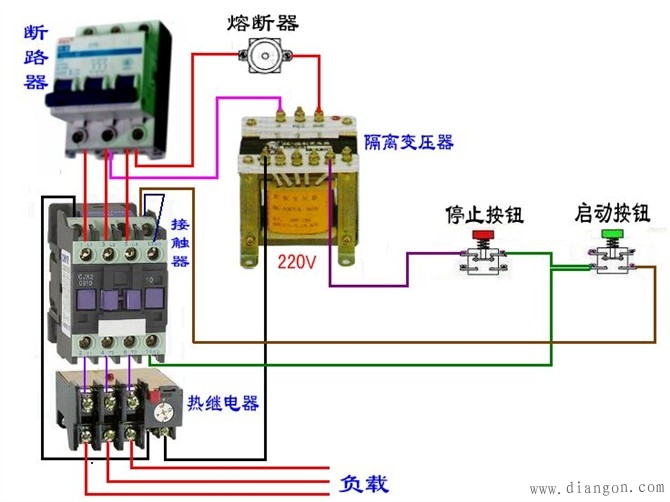 电工最常见电路_电工常见电路接线图_电工最常见电路的实物接线图集