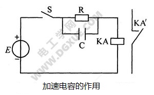 RC并联电路应用：加快继电器吸合动作的电路