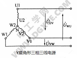 三相电源的连接方法：星形连接、三角形连接