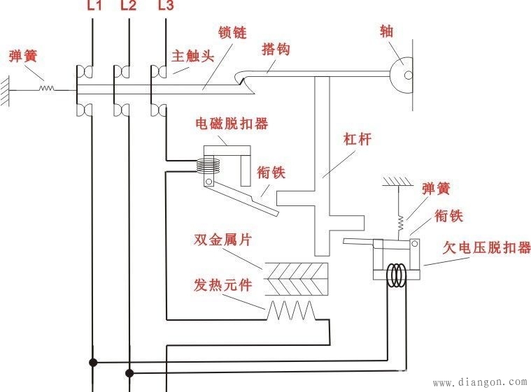 空气开关原理图