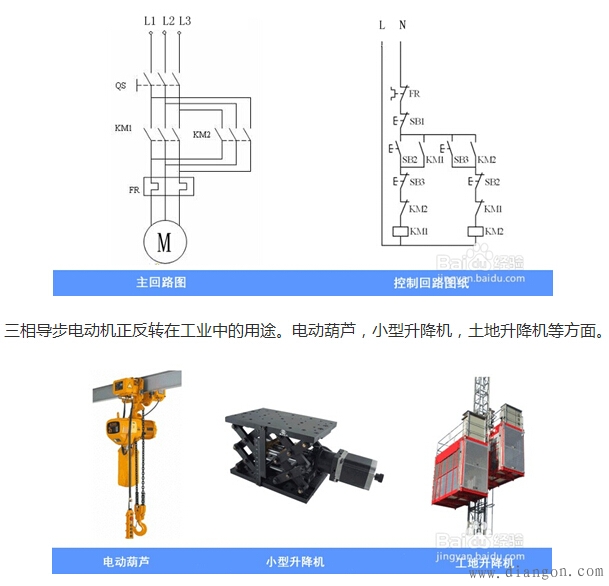 电动机正反转控制电路_三相电机正反转电路图_正反转接线图正反转电路图及原理