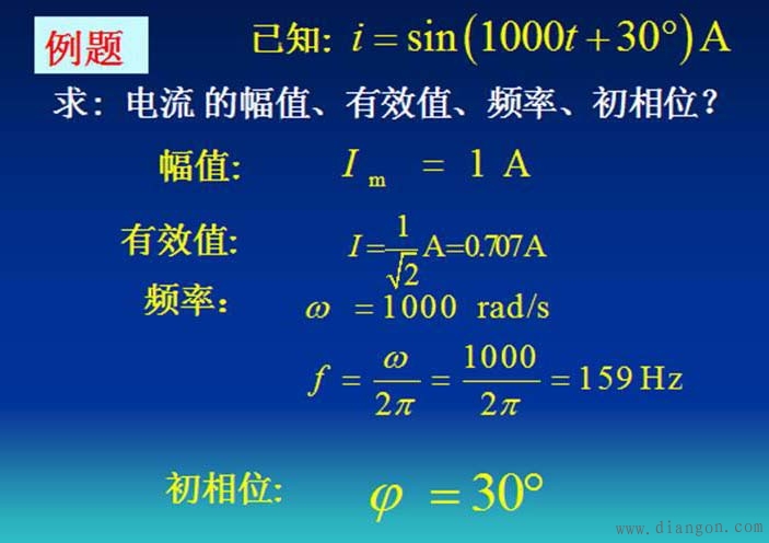 正弦交流电路分析_正弦量的三要素