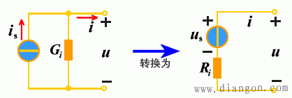 实际电压源和电流源的等效变换