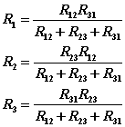 电阻的星形联接与三角形联接的等效变换 (△—Y 变换)
