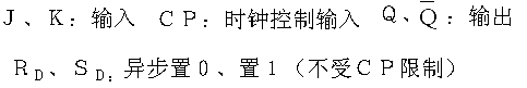 主从jk触发器波形图_主从jk触发器的真值表和功能表