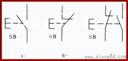 控制按钮的图形及文字符号