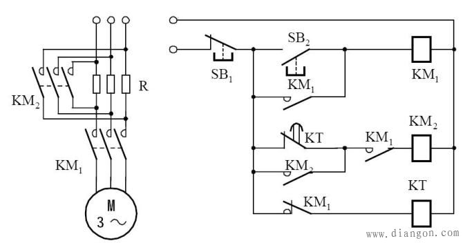 继电接触器控制电路_继电器控制交流接触器_继电器与接触器控制电路图解
