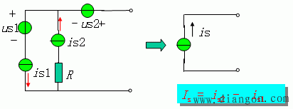 理想电压源、理想电流源与支路的串并联