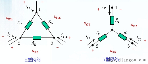 电阻星形联结与三角形联结的等效变换(Y－Δ变换)