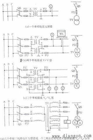 电压互感器vv接线图