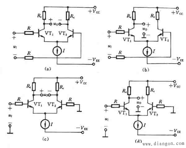 差分放大电路常见的形式