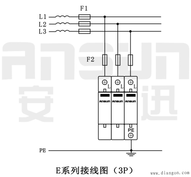 浪涌保护器接线方式