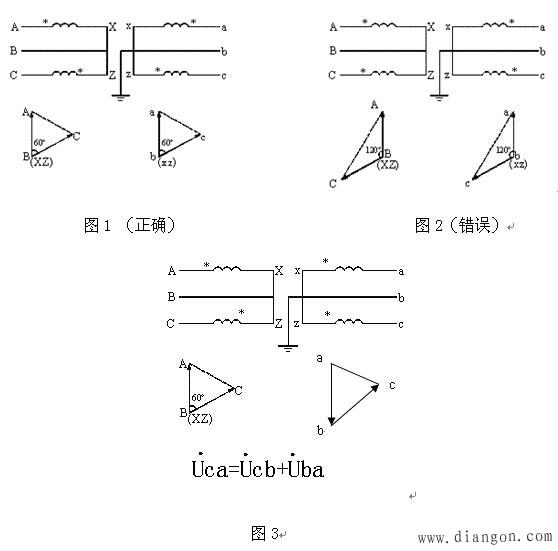 电压互感器在三相电路中常用的接线方式