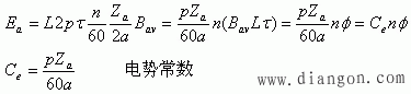 直流电动机的感应电动势和电磁转矩