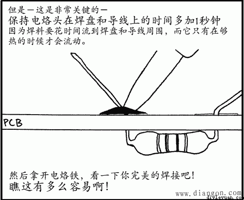 电烙铁的焊接方法图解