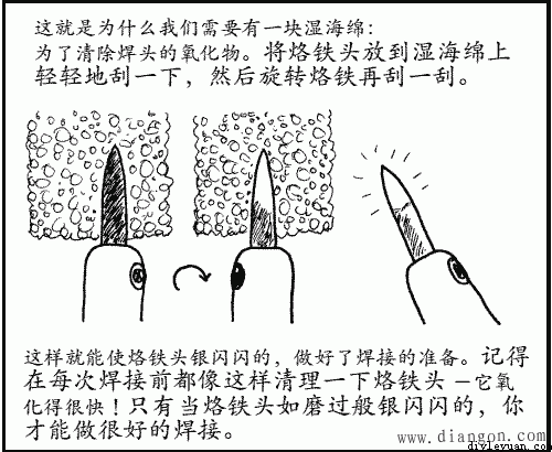 电烙铁的焊接方法图解