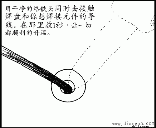 电烙铁的焊接方法图解