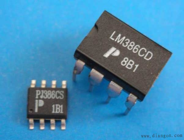 lm386制作的随身听、小功放电路_lm386的功放电路_LM386引脚图