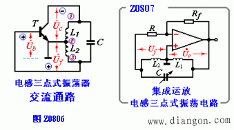 电感三点式振荡电路