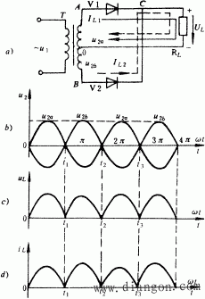 单相全波整流电路